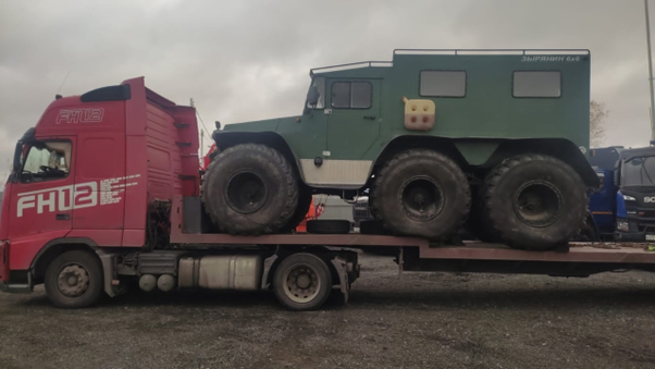 Доставка БТР и грузов военного назначения